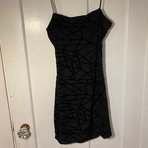 Black bodycon dress